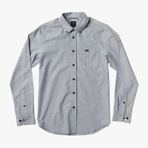 RVCA long sleeve grey button down
